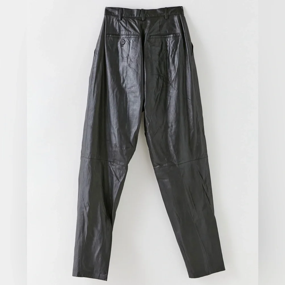 🆕 u o • vintage Y2K high-waisted leather pant - Picture 2 of 2